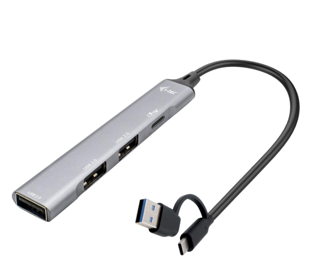 I-TEC USB-C/USB-A Metal HUB 1x USB 3.0 + 3x USB 2.0 CAHUBMETALMINI4 - 1258623 - zdjęcie
